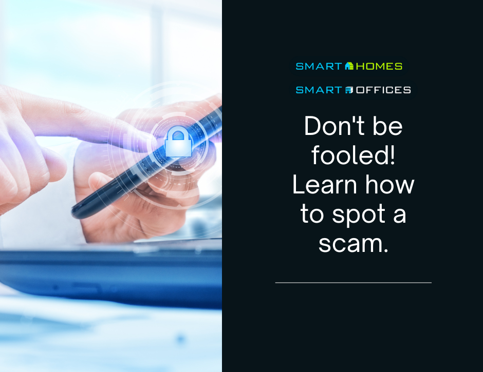 A woman checks a suspicious email on her phone in this blog post titled, Don't be Fooled: Learn How to Spot a Scam.