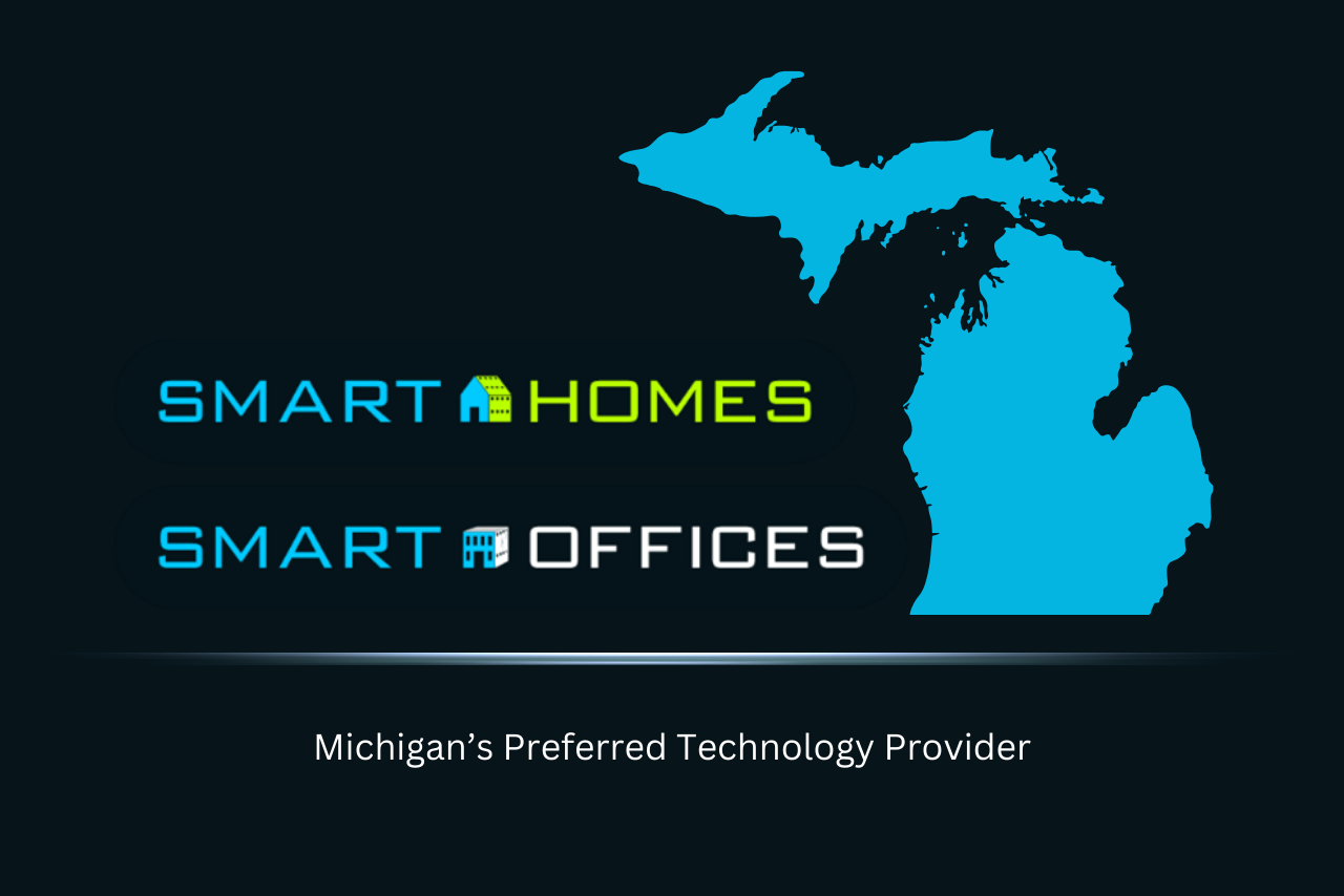 An image announcing that Smart Homes Smart Offices has received the MiDEAL Contract Award from the State of Michigan. 